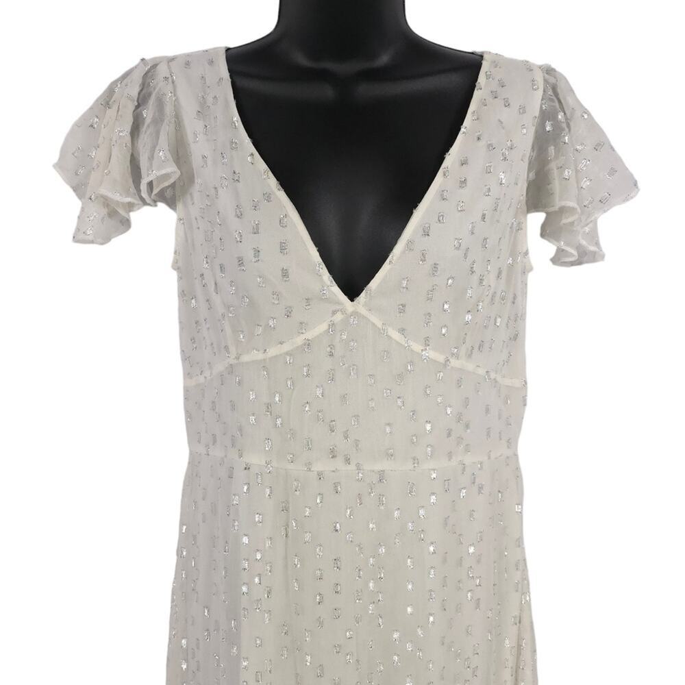 BHLDN Tiered Maxi Dress Minimalist Wedding Gown - Picture 6 of 14